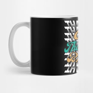 One Thankful Brother -Flip Mirror Text Typography Thanksgiving Mug